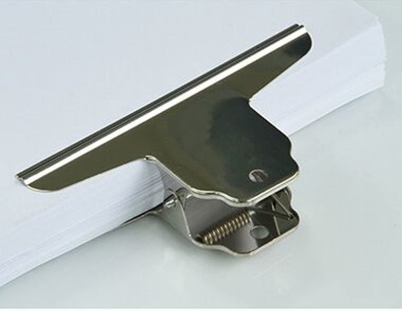XMHF 7inch Large Bulldog Clip, Silver Stainless Steel File Money Binder Clips Clamps Metal Food Bag Paper Clips for Home Office School Paper Supplies 4Pack - Image 3